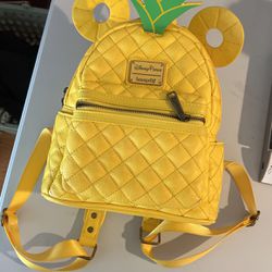 Disney Loungefly Pineapple, Mini Backpack, Mickey Mouse M