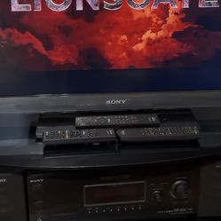 Sony Bravia 40” Tv, Sony Surround System & Glass Table