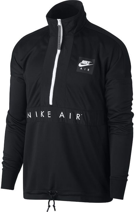 Nike Air Sportswear Pullover Half Zip Men's Athletic Jacket Black Size Small