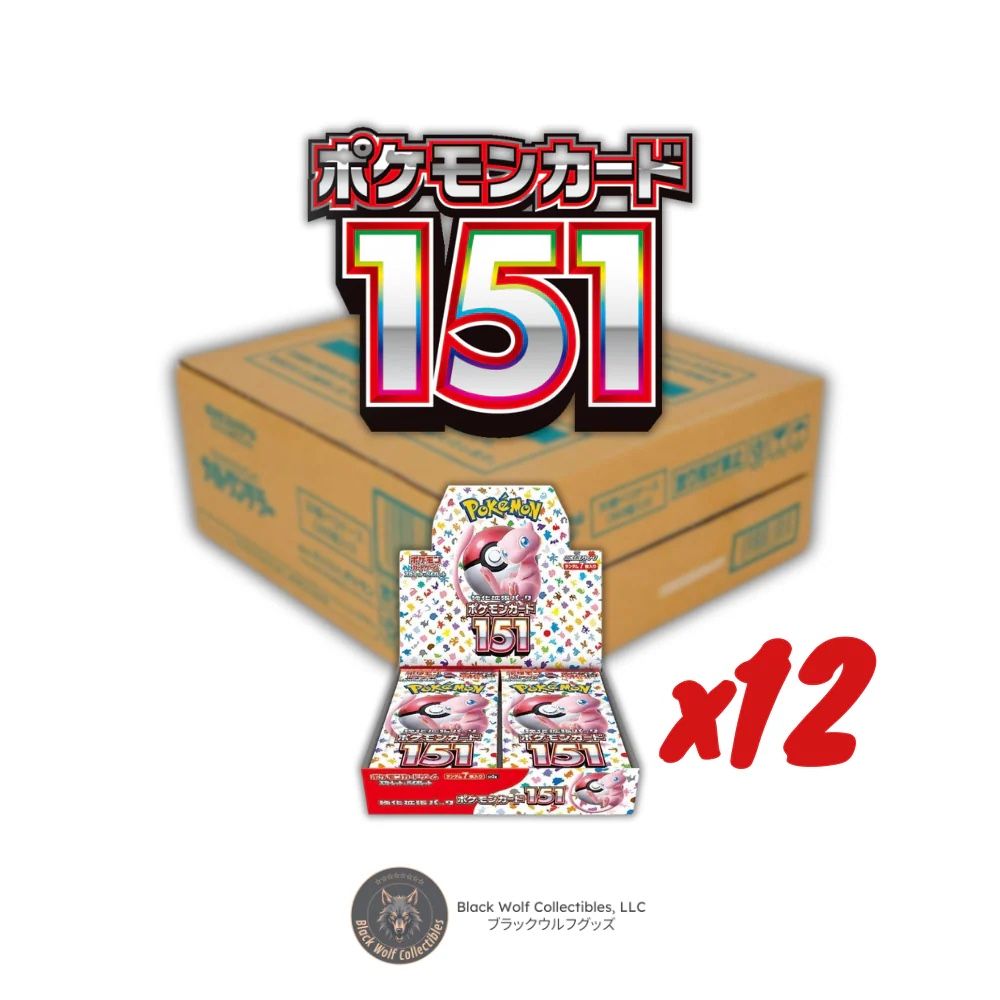 Pokmon TCG 151 Japanese Booster Box Case  Sealed