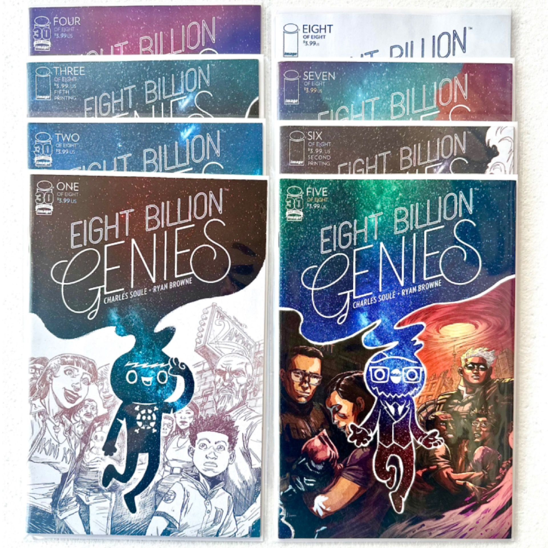 Image Comics Eight Billion Genies Issue One To Eight Comic Book Complete Set + Bonus