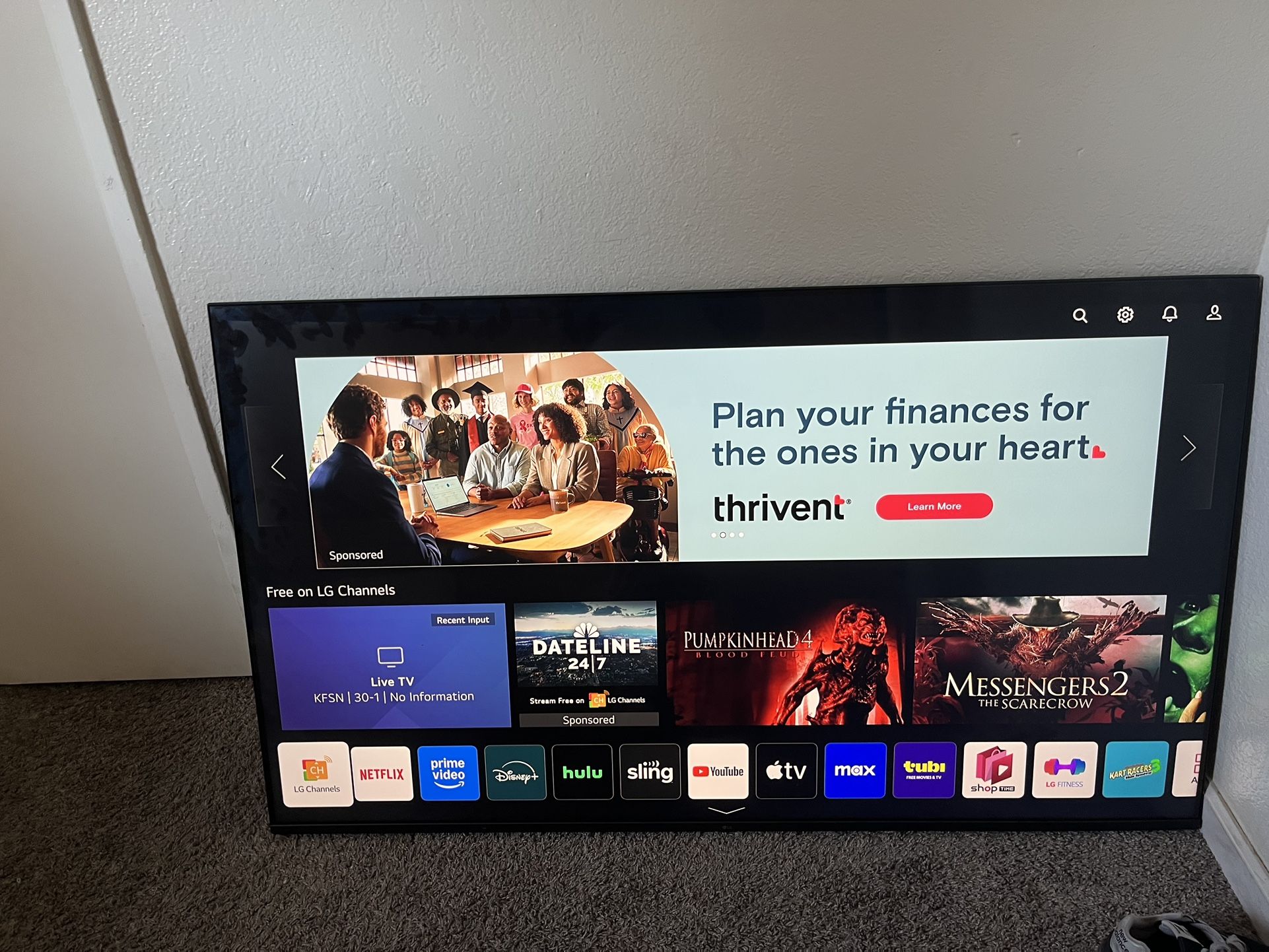 LG Smart TV 65in