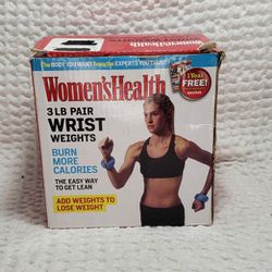 New Women's Health wrist weights 3 Lb ( 1.5 Lb each)  smoke free home. 
