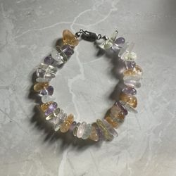 Vintage Sterling Silver Gem Bracelet