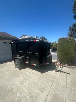 Black Enclosed Utility  Trailer