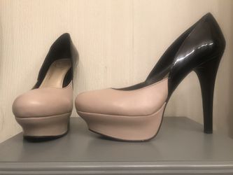 Black & Tan platform stiletto heels