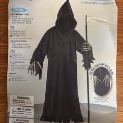 Grim Reaper Deluxe Kids Size Halloween Costume
