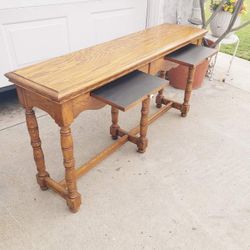 Vintage Console Table Or Entry Way Table 