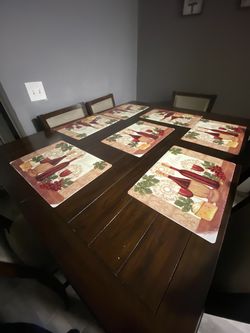 Wooden dining room table!
