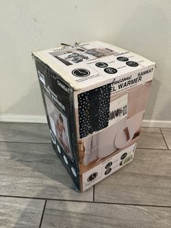Brand New Towel Warmer - White With Wood Lid Handle