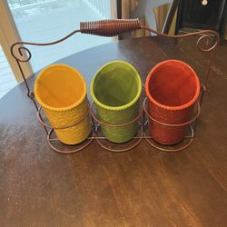 Ceramic Fall Caddy With Holder