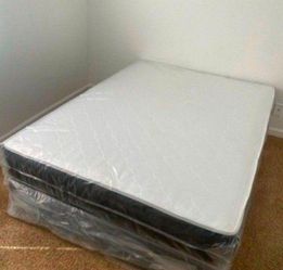 New FULL SIZE MATTRESS WITH BOX SPRING SET COLCHONES NUEVOS MATRIMONIALES FULL BED 