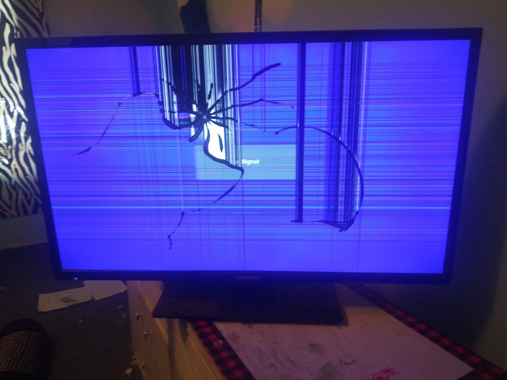 Cracked screen element 42inch tv