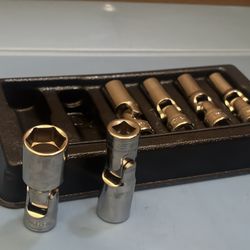 Snap-on Tools 6 wpc 3/8" Drive 6-Point Metric Flank Drive® Deep Universal Socket Set