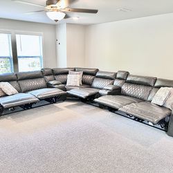 ASHLEY FURNITURE GRAY SECTIONAL $1600 OBO