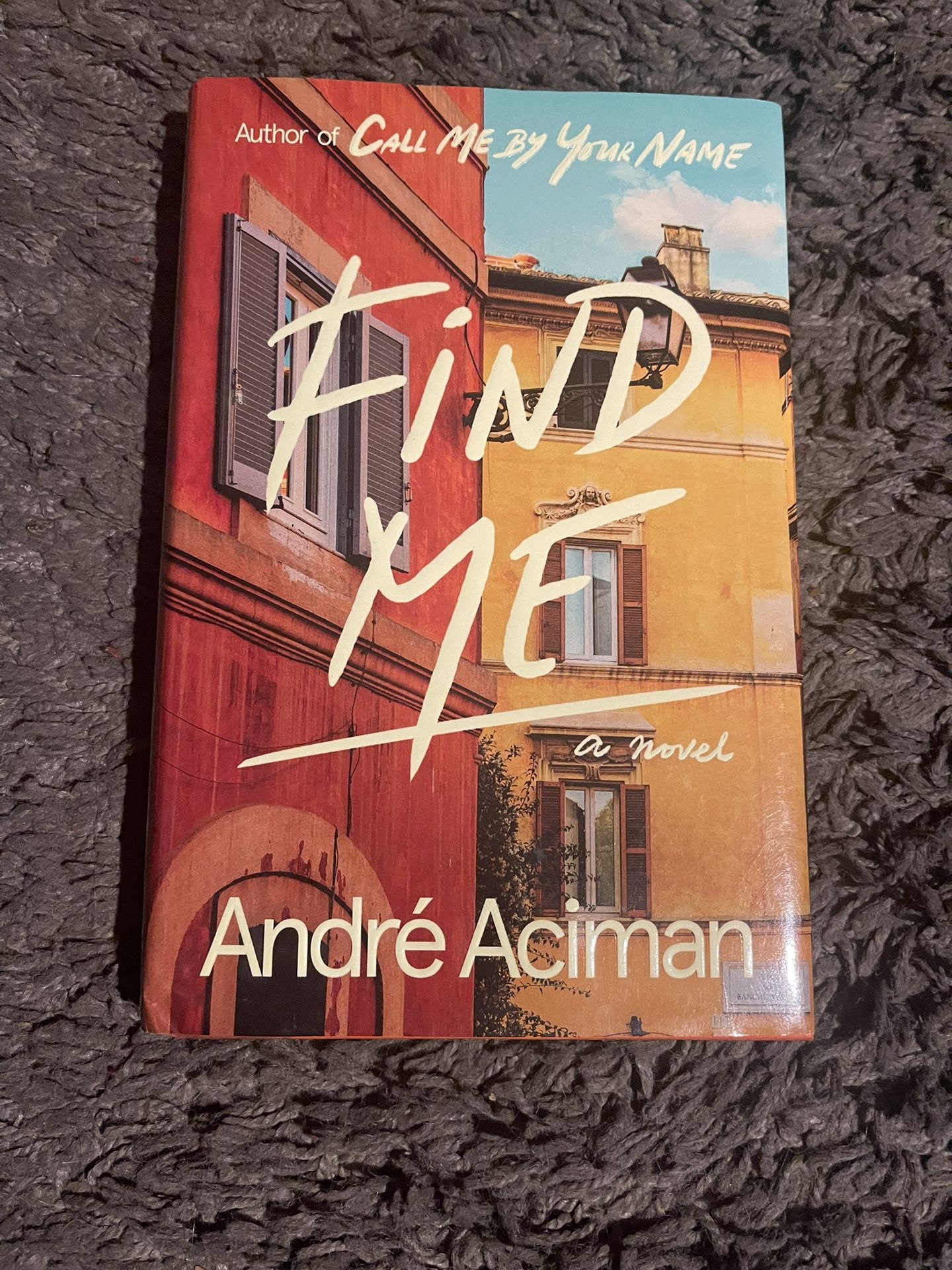 Find Me By Andre Aciman. book/novel