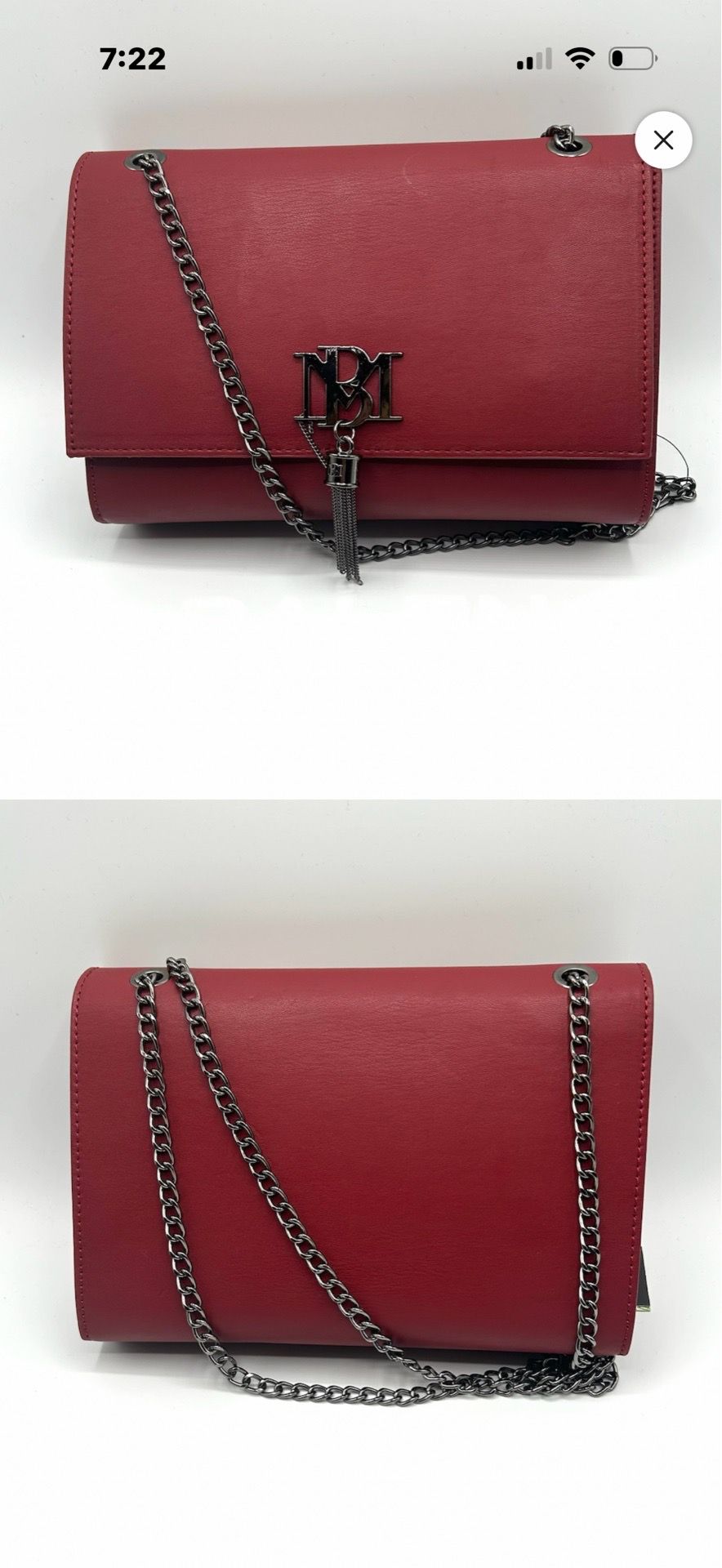 Badgley Mishka Red Vegan leather handbag