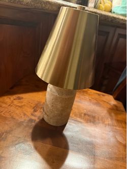 Travertine Lamp