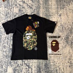 Camo Bape Black Tee