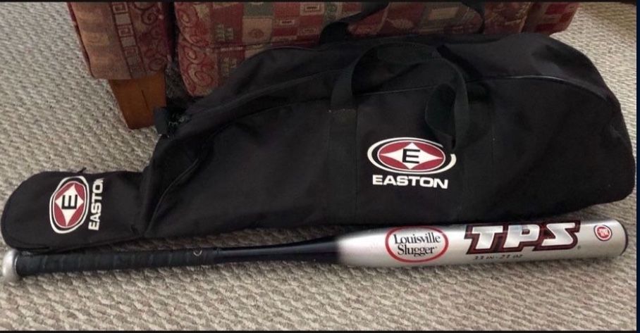Louisville Slugger TPS Warrior Softball Bat 33” 21oz, Bag, Gloves, Slider Pad
