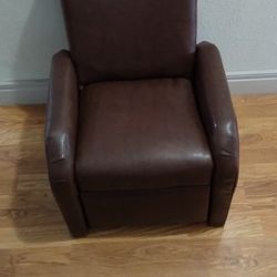 Children's Brown Recliner Chair