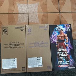 Dragon Ball SUPER MASTER STARS PIECE Goku Vegeta GENKIDAMATSURI Figure full set