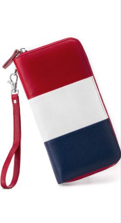 Womens Wallet RFID Blocking Genuine Leather Multi Credit Card Large Capacity Zip Around Clutch Travel Purse Wristlet