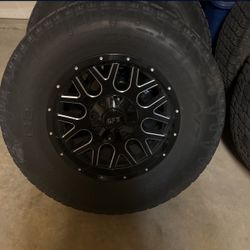 GFX Black Rims And Tires