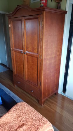 A LARGE ARMOIRE / Curio SOLID Wood
