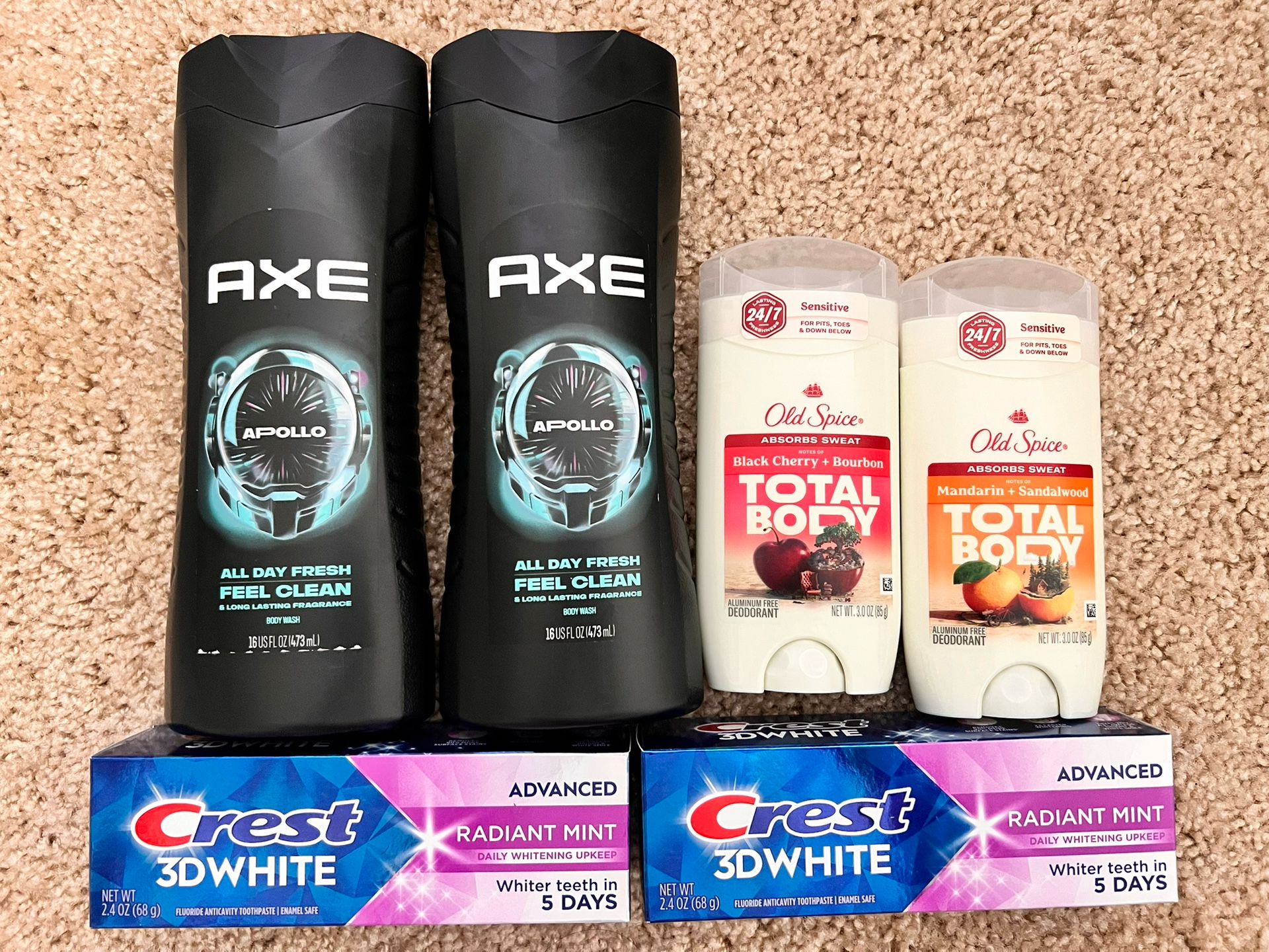 $20 - MENS AXE BUNDLE - Body Wash - Deodorant - Toothpaste