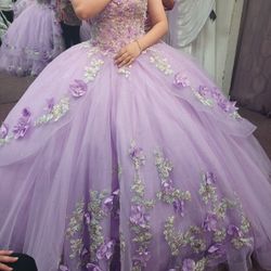 Quinceñera Dress | Lilac | Size 12 | Talla 12