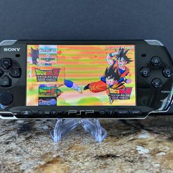 PSP 3001 Modded Black Console - Sony Playstation Portable - New Battery 