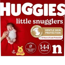 $50 Huggies Newborn Diapers Little Snugglers Newborn Diapers Size Newborn (up to 10 lbs) 144 Count.
