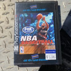 Sony PlayStation NBA Basketball 2000 Blockbuster — Tested Working 