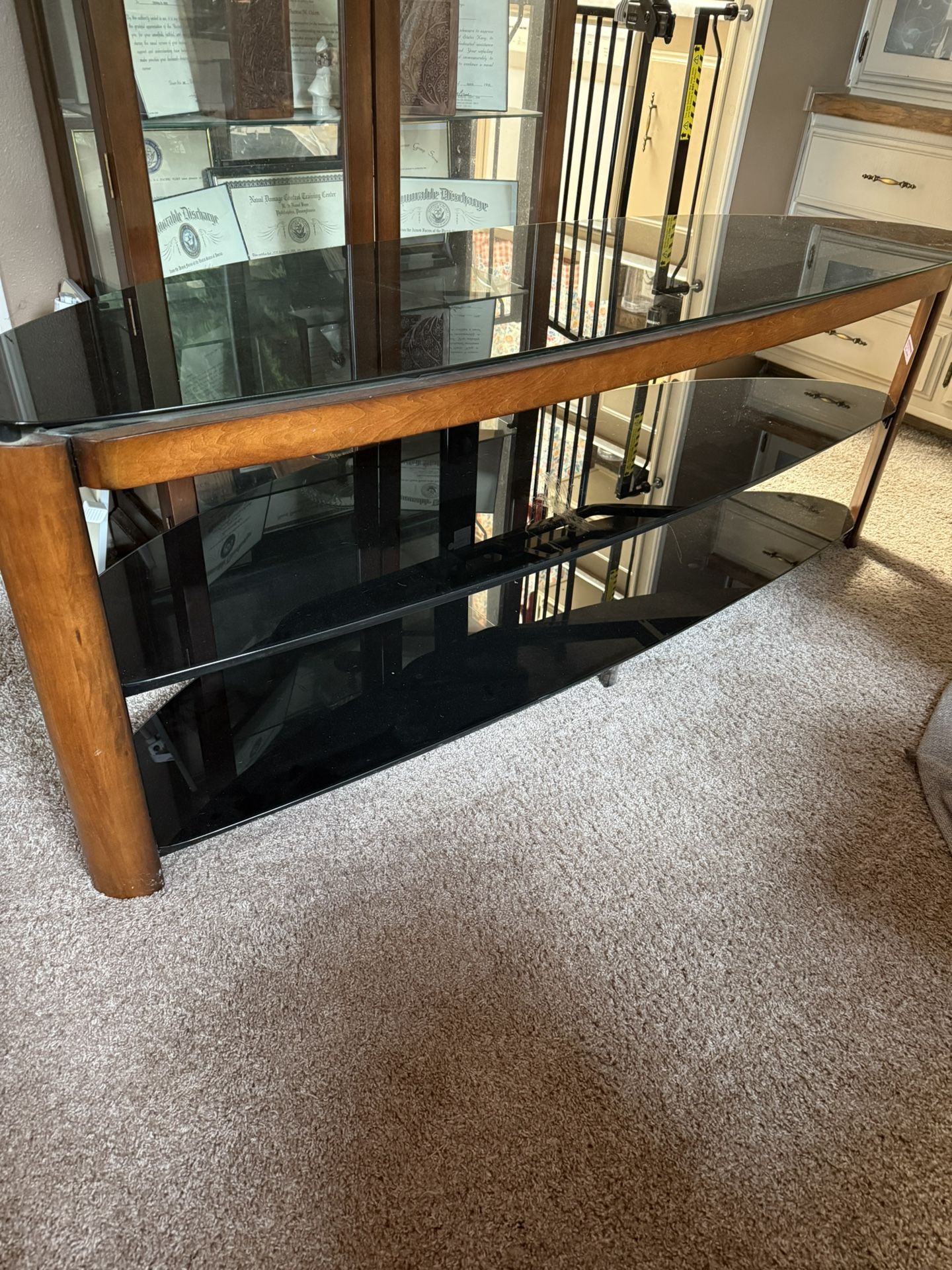 Glass Console For tv
