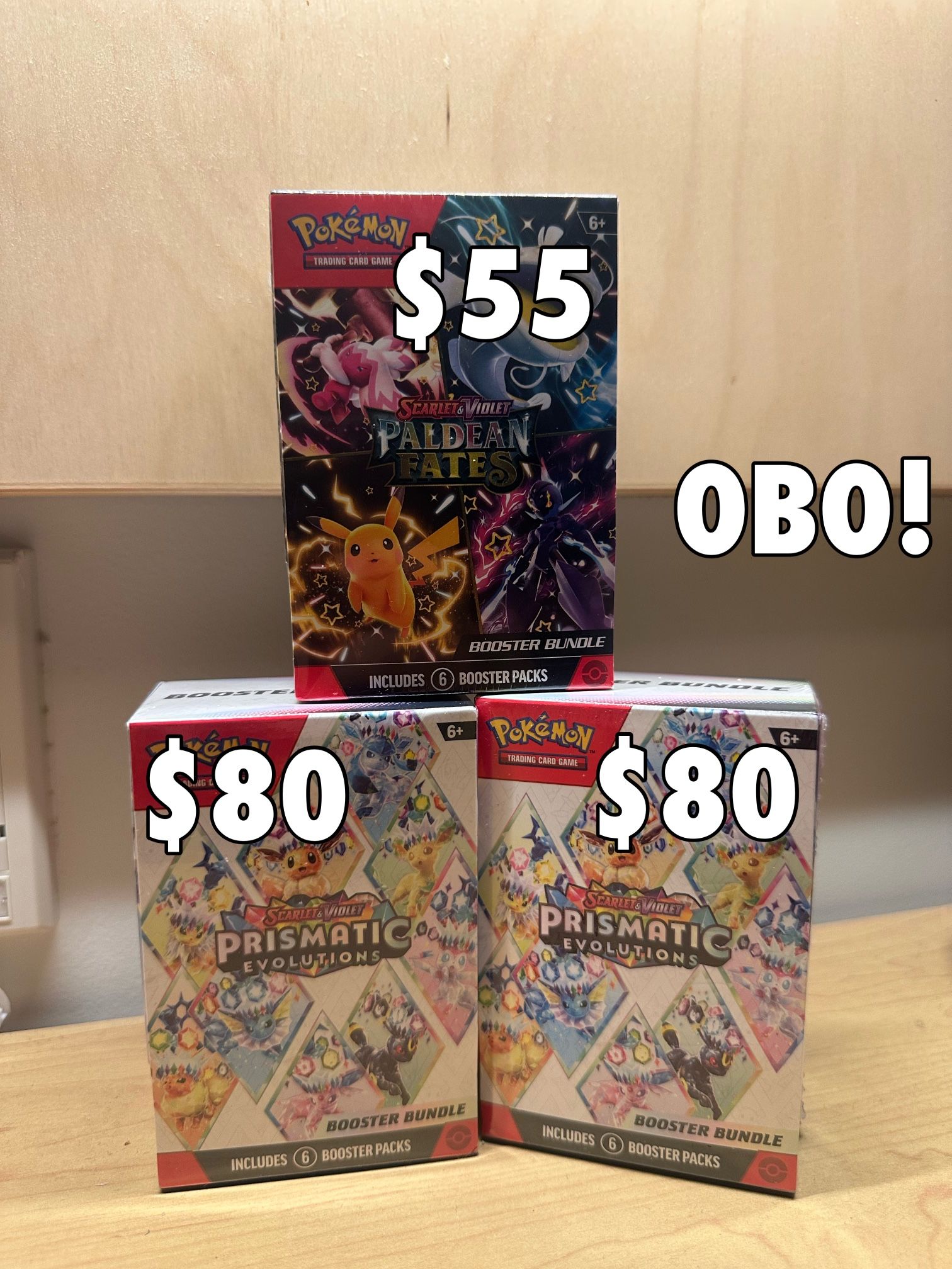 Pokemon Prismatic Evolutions and Paldean Fates
