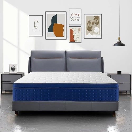 New 💙14" Queen Size Mattress Hybrid Gel Memory Foam In The Box Seal...