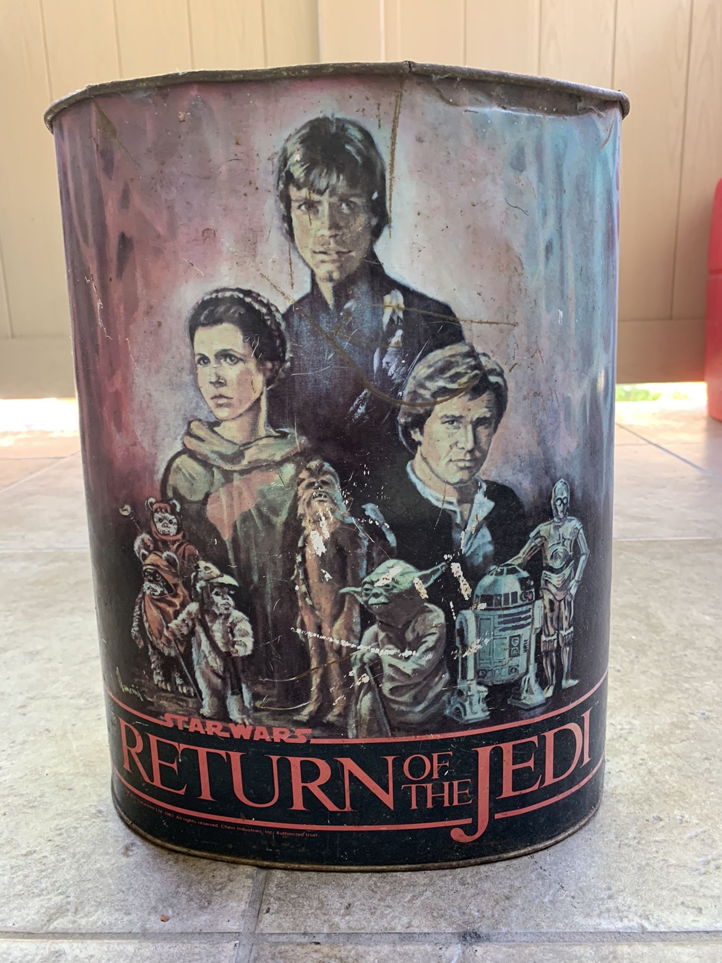 Star Wars Return Of The Jedi Trash Can