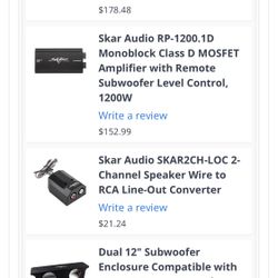 Skar Stereo System