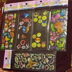 3D Puffy Stickers Lot