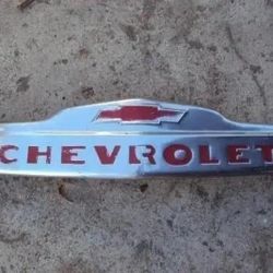 1953 Chevy Truck Front Hood Emblem Original