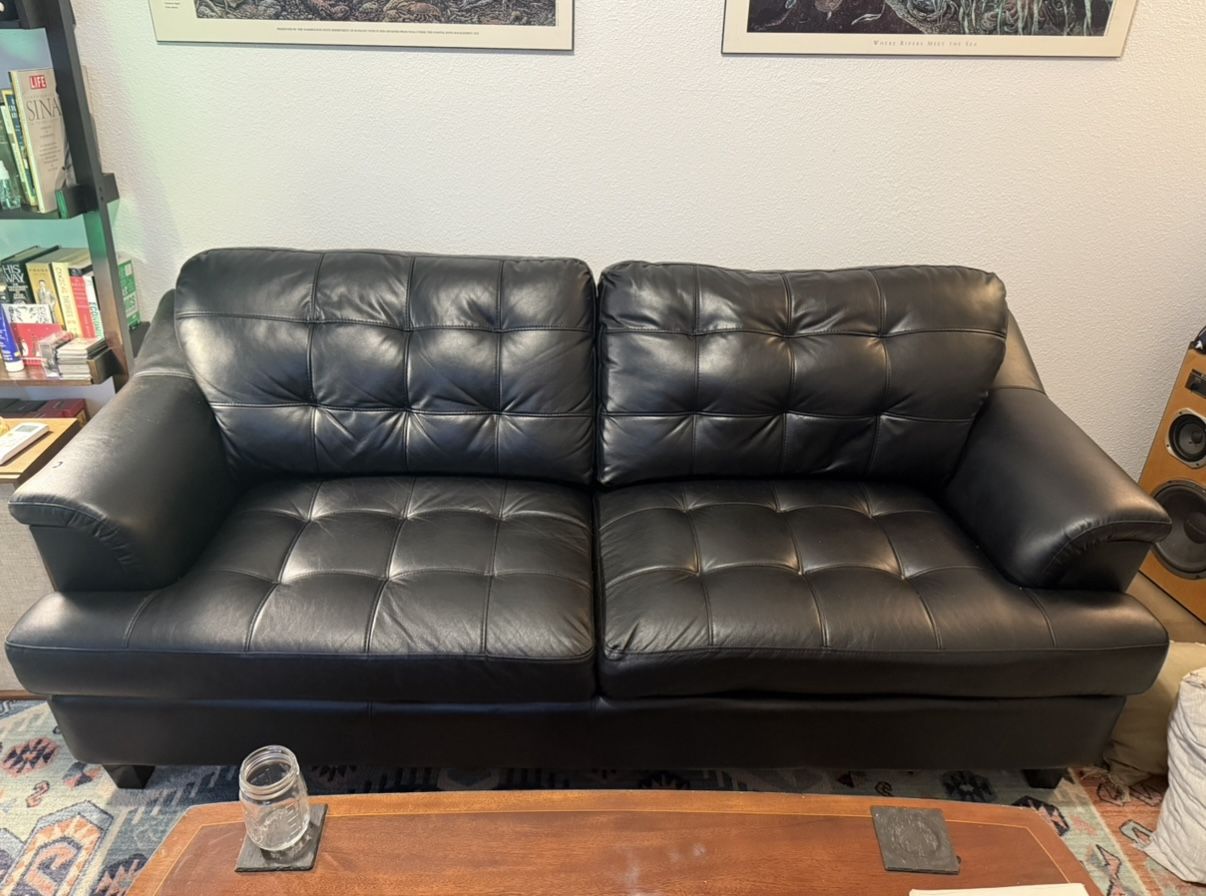 Faux leather Couch