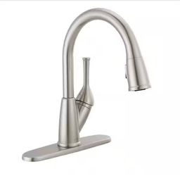 Delta Classic Pull-Down Kitchen Faucet Stainless Steel - NEW Single Handle Sprayer, MagnaTite, 19810