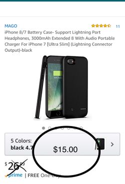 Iphone 7 Battery Charger Case New