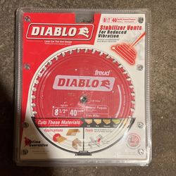 Diablo 8 1/2 Wood SawBlade Brand New In Box