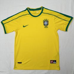 Vintage 2000s Nike Brazil Soccer Jersey Large