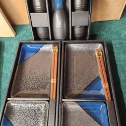 Various sushi/sake sets. Prices vary