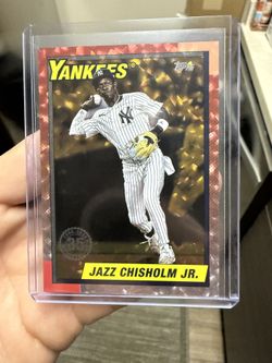 Jazz Chisholm Jr Topps Series 1 Red /50