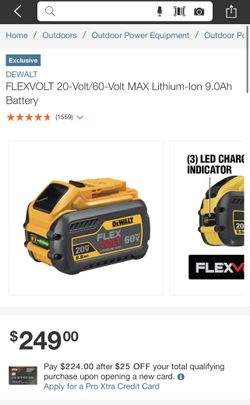 Dewalt 9ah Flex Volt