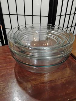 5 pc. Vintage Glass Bowl Set